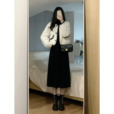 批发皮毛一体羊羔毛短外套女高级感名媛小香风仿兔毛绒环保皮草<b class='q'>秋</b>冬季