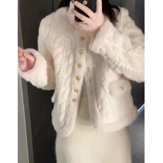 批发洋气<b class='q'>皮草</b>外套女秋冬款显瘦<b class='q'>短款</b>时尚保暖水貂毛毛绒貂皮2025年新款