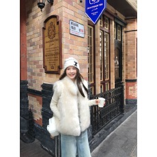 批发<b class='q'>皮草</b>马甲女2025冬季新款高级感仿水貂绒背心时尚显瘦毛毛马夹<b class='q'>短款</b>