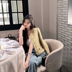 批发千金风小香风短款外套女秋<b class='q'>冬</b>装2024爆款小个子气质高级感韩系名媛