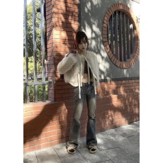 批发2024冬季新款韩系仿<b class='q'>狐狸毛</b>皮草短款外套女加棉加厚系带毛毛上衣