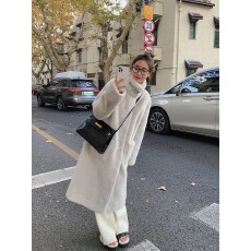 批发环保皮毛一体<b class='q'>大衣</b>女冬季韩版水貂绒中长款加厚加棉毛毛绒<b class='q'>皮草</b>外套