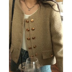 批发千金风小香风短款外套女秋冬装2024爆款小个子气质高级感韩系<b class='q'>名媛</b>