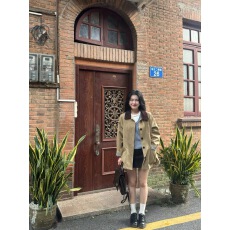 批发2025新款秋季小个子中长款<b class='q'>风衣</b><b class='q'>休闲</b>高级感女撞色宽松卡其色外套