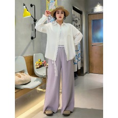 批发中长款防晒衬衫女夏款2025新款白色外套上衣气质慵懒风法式小衬衣