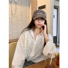 批发衬衫上衣设计感小众法式上衣女款春秋薄外套夏季新款防晒<b class='q'>开衫</b>衬衣