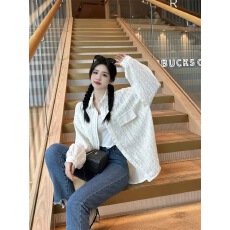 批发法式白色镂空防晒衬衫外套女夏季薄款上衣外搭开衫高级感休闲衬衣