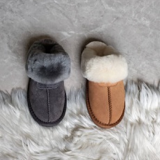 批发真皮羊毛雪地靴2025新款毛毛拖鞋外穿冬季保暖加绒棉鞋千颂伊半拖