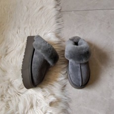 批发真皮羊毛雪地靴2025新款毛毛拖鞋外穿冬季保暖加绒棉鞋千颂伊半拖