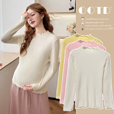 批发实拍 现获  秋冬新款加厚针织孕妇打底衫宽松保暖长袖内搭