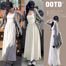 批发有货  春装新款法式<b class='q'>吊带</b>孕妇<b class='q'>连衣裙</b>子高级感针织外套休闲孕妇套装