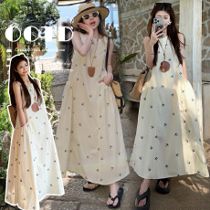 批发夏装新款蝴蝶结无袖<b class='q'>背心</b>孕妇连衣裙夏季法式宽松慵懒风孕妇<b class='q'>长裙</b>