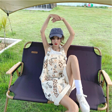 批发有货  夏装新款卡通<b class='q'>宽松</b>孕妇<b class='q'>背带裤</b>阔腿短裤休闲孕妇两件套装