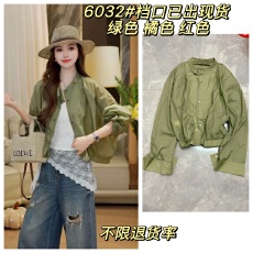 批发静叙时光新款单排扣褶皱薄款防晒短外套