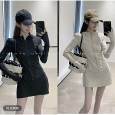 运动女孩 显瘦腰身休闲防晒套装