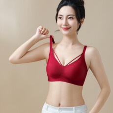批发时尚字母浮雕下围性感美胸带<b class='q'>光面</b>内衣固定杯垫不跑位舒适上托聚拢