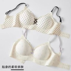 批发甜美碎花<b class='q'>无</b><b class='q'>痕</b>固定解压杯内衣W型上托防下垂侧收副乳显大少女<b class='q'>文胸</b>