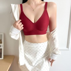 批发简约无痕果冻提拉内衣固定杯不跑位聚拢防下垂侧收副乳舒适<b class='q'>文胸</b>罩