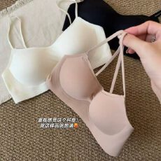 批发低领口无痕方领内衣柔软云朵棉杯舒适上托显大低U美背隐形文胸女