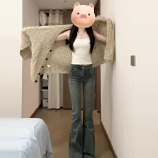 批发2025<b class='q'>新款</b>秋冬装韩系氛围感针织开衫毛衣<b class='q'>外套</b>女装秋冬巨好看的上衣