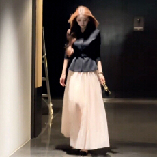 批发2025新款韩系高级感西装搭配连衣<b class='q'>裙</b>子秋冬季千金收腰套装<b class='q'>网纱</b>长<b class='q'>裙</b>