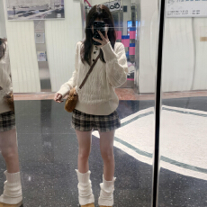 批发韩系白色麻花毛衣女秋冬季2025新款慵懒高级感内搭可外穿针织上衣