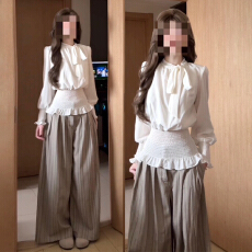 批发法式系带白色<b class='q'>长袖</b><b class='q'>衬衫</b>女2026早春新款设计感小众收腰显瘦<b class='q'>衬衣</b>上衣