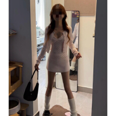 批发早春季漂亮套装巨好看韩系穿搭一整套粉色<b class='q'>连衣裙</b>子女2026新款短裙