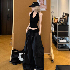 批发韩系辣妹穿搭一整套吊带背心<b class='q'>连衣</b>裙子女2026新款夏季a字短裙套装