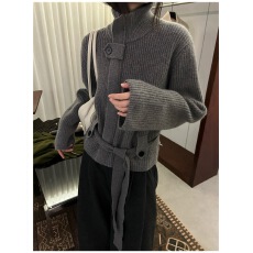 批发复古高领羊绒针织开衫女<b class='q'>欧洲站</b>2025秋装<b class='q'>新款</b>欧货女装毛衣外套潮