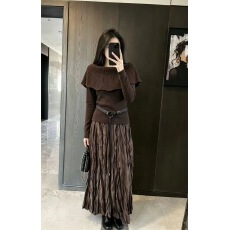 批发2026年秋季新款女装<b class='q'>一字肩</b>针织衫长袖修身显瘦毛衣<b class='q'>上衣</b>