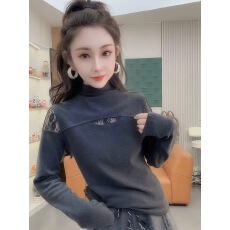批发圆领打底衫秋冬内搭短款小衫修身<b class='q'>可爱</b>磨毛上衣加绒保暖T恤
