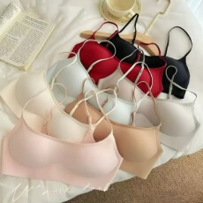 批发极简百搭低领口复古小方领<b class='q'>内衣</b>女软支撑提拉上托隐形无痕大U美背