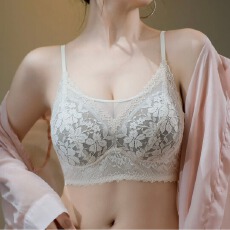 批发<b class='q'>夏</b>季时尚繁花蕾丝抹胸防走光内衣颗粒立体杯促循环舒适上托文胸罩