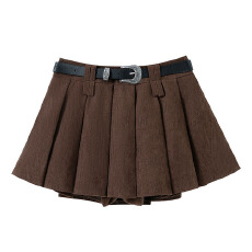 批发实拍复古灯芯绒百褶裙裤秋冬半身裙显瘦a字半裙超<b class='q'>短</b>裙女