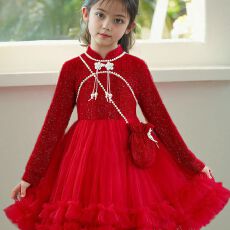 批发女<b class='q'>童</b><b class='q'>秋冬</b>季连衣<b class='q'>裙</b>2025新款儿<b class='q'>童</b>洋气公主<b class='q'>裙</b>子女孩网纱加绒蓬蓬礼服