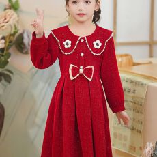批发<b class='q'>女童</b>连<b class='q'>衣裙</b>秋冬季2025新款冬装洋气女孩加绒<b class='q'>裙</b>子女宝宝新年<b class='q'>礼服</b><b class='q'>裙</b>