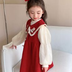 批发<b class='q'>女童</b>连<b class='q'>衣裙</b>冬装2025新款加绒儿童公主<b class='q'>裙</b>套装一周岁宝宝<b class='q'>礼服</b>秋冬季