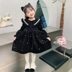 批发<b class='q'>女</b><b class='q'>童</b>红色连衣裙2026<b class='q'>新款</b>秋冬款儿童大童冬季公主裙拜年服加绒裙子