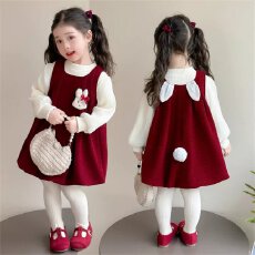 批发<b class='q'>女</b><b class='q'>童</b>连衣<b class='q'>裙</b>冬装2026新款儿童冬季加绒红色过年宝宝超好看公主<b class='q'>裙</b>子