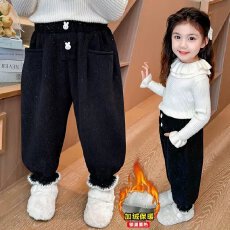 批发女童加绒<b class='q'>裤</b>子秋冬款2026新款<b class='q'>儿童</b>洋气冬季一体薄绒卫<b class='q'>裤</b>宝宝阔腿<b class='q'>裤</b>