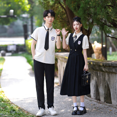 批发实拍2026新款夏季情侣班服JK连衣裙<b class='q'>舞台</b>表演服毕业照