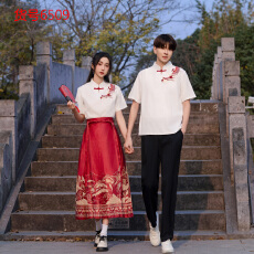 批发夏装<b class='q'>短袖</b>学生班服校服------国风表演服---长期出货-----库存足