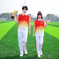 批发实拍2026新款初中小学生班服校服运动会开幕式红色爱国表演服