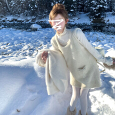 批发早春超火套装背心<b class='q'>连衣裙</b>子女开春2025新款miu系富家千金短裙开春