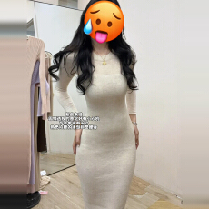 御姐法式修身针织长袖连衣裙子女秋冬季2025新款气质内搭包臀长裙