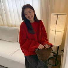 批发圣诞麻花红色毛衣女秋冬2025年新款慵懒高级感可外穿内搭针织上衣