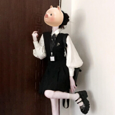 批发法式<b class='q'>白色</b>长袖衬衫连衣裙子女秋冬2025新款小个子香风套装<b class='q'>背心</b>短裙