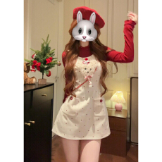 批发秋冬2025年新款女韩系巨好看<b class='q'>连衣裙</b>小个子早秋穿搭配一整套装绝美