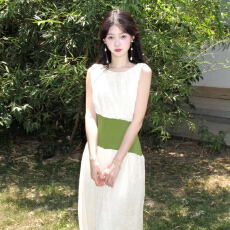 批发法式白色无袖吊带背心连衣裙女夏季2026新款绝美漂亮蕾丝<b class='q'>碎花</b>长裙